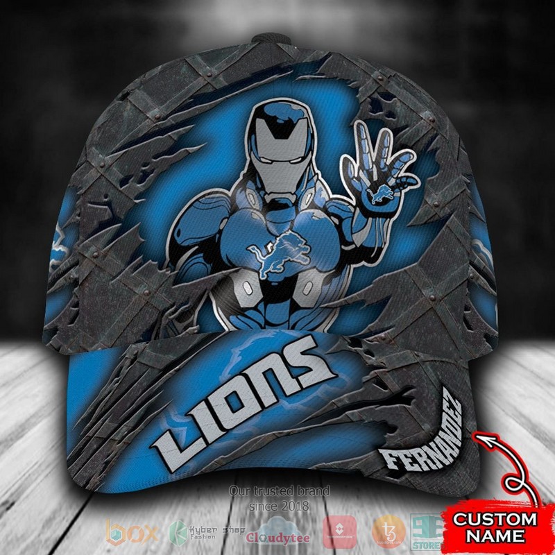 Personalized_Detroit_Lions_Iron_Man_NFL_Custom_name_Cap
