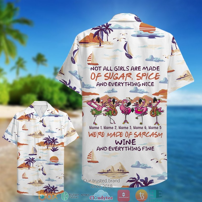Personalized_Flamingo_Girls_Made_Of_Sarcasm_Hawaiian_shirt