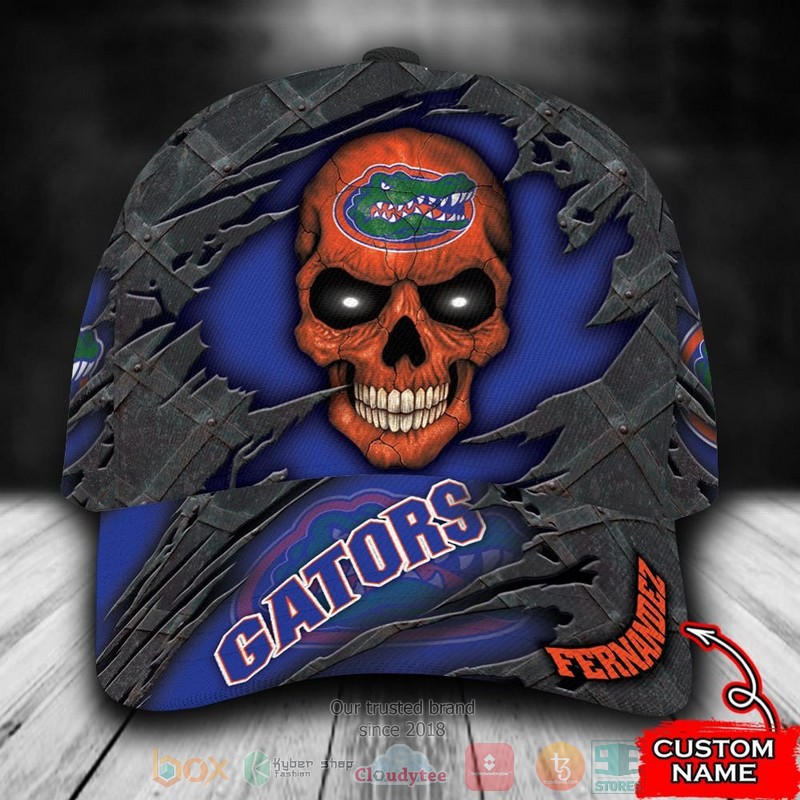 Personalized_Florida_Gators_Skull_NCAA_Custom_name_Cap
