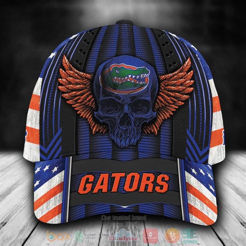 Personalized_Florida_Gators_Skull_Wing_NCAA_Custom_name_Cap