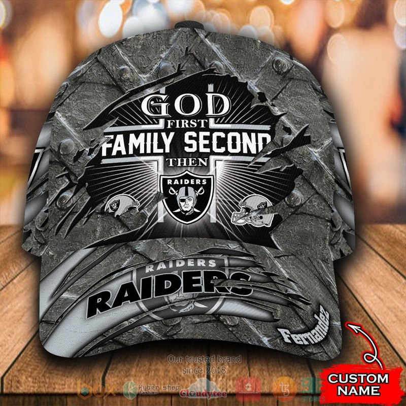 Personalized_God_First_Family_Second_Then_Las_Vegas_Raiders_NFL_Custom_name_Cap