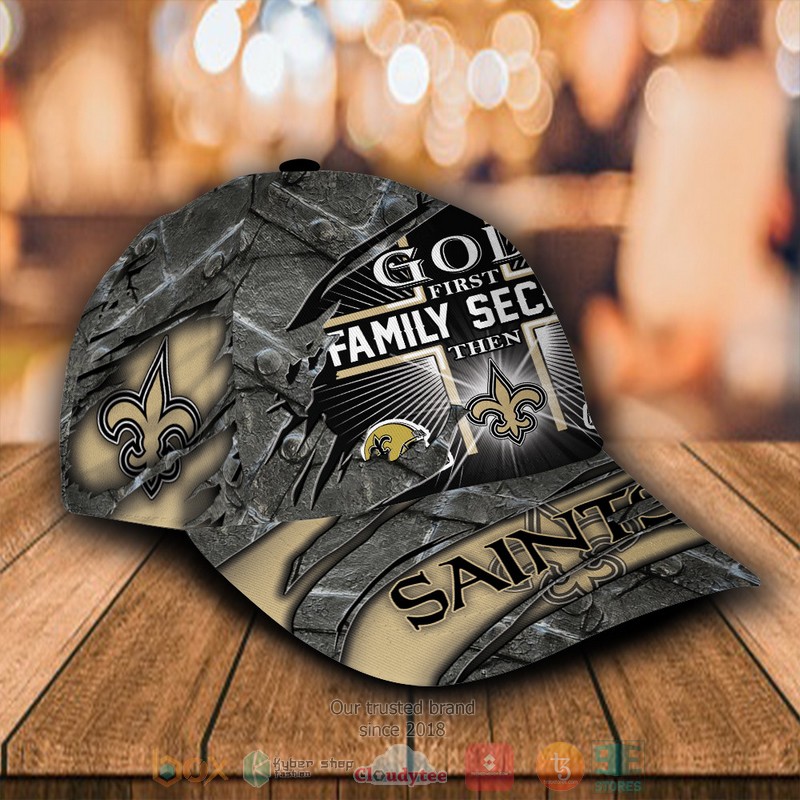 Personalized_God_First_Family_Second_Then_New_Orleans_Saints_NFL_Custom_name_Cap_1