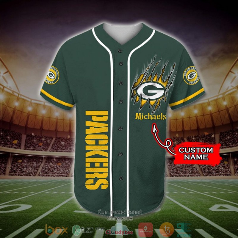 Personalized_Green_Bay_Packers_Mascot_NFL_Baseball_Jersey_Shirt_1