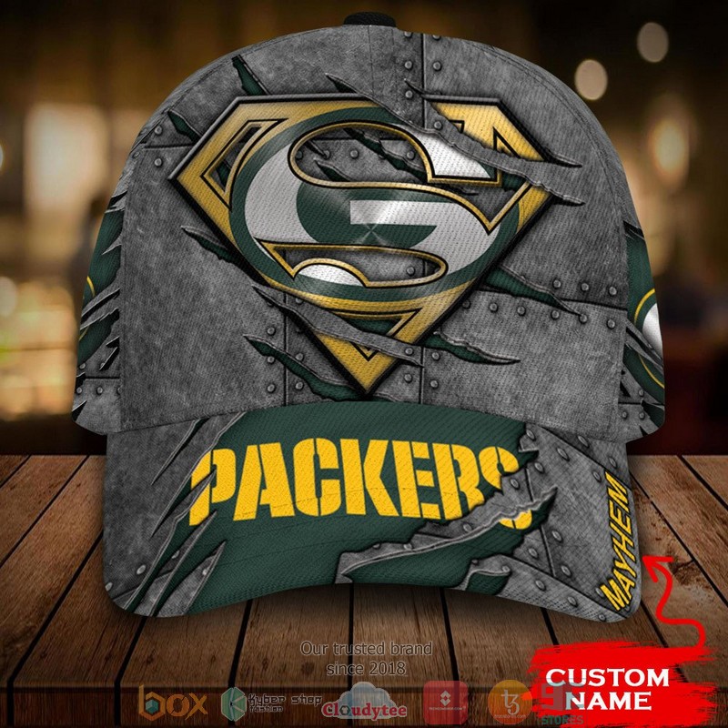 Personalized_Green_Bay_Packers_NFL_Superman_Custom_name_Cap