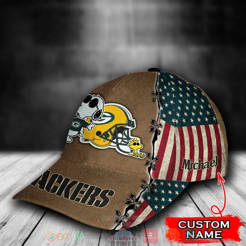 Personalized_Green_Bay_Packers_Snoopy_NFL_Custom_Cap_1