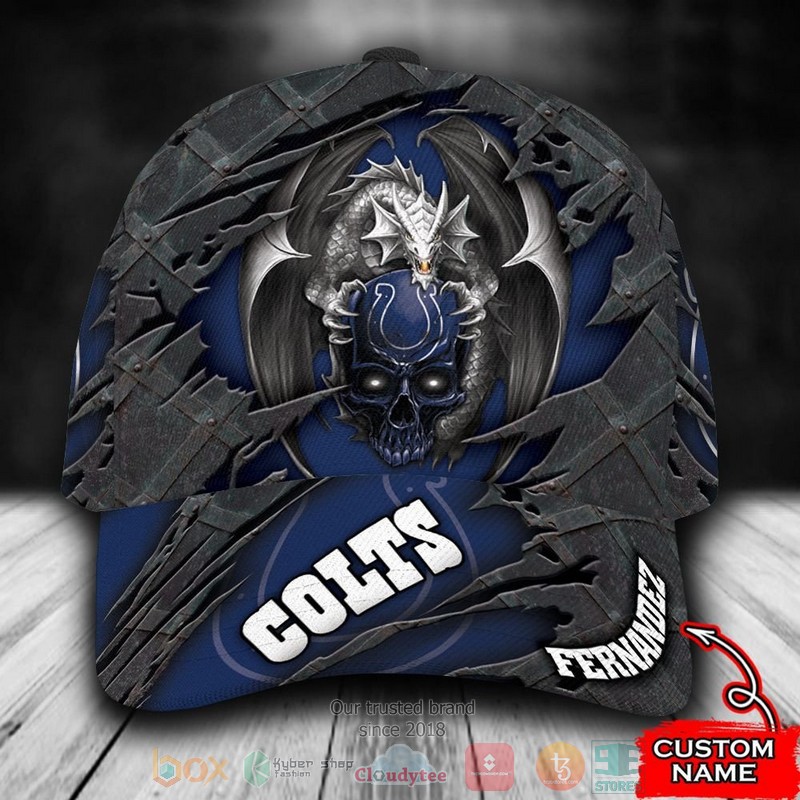 Personalized_Indianapolis_Colts_Dragon_NFL_Custom_name_Cap