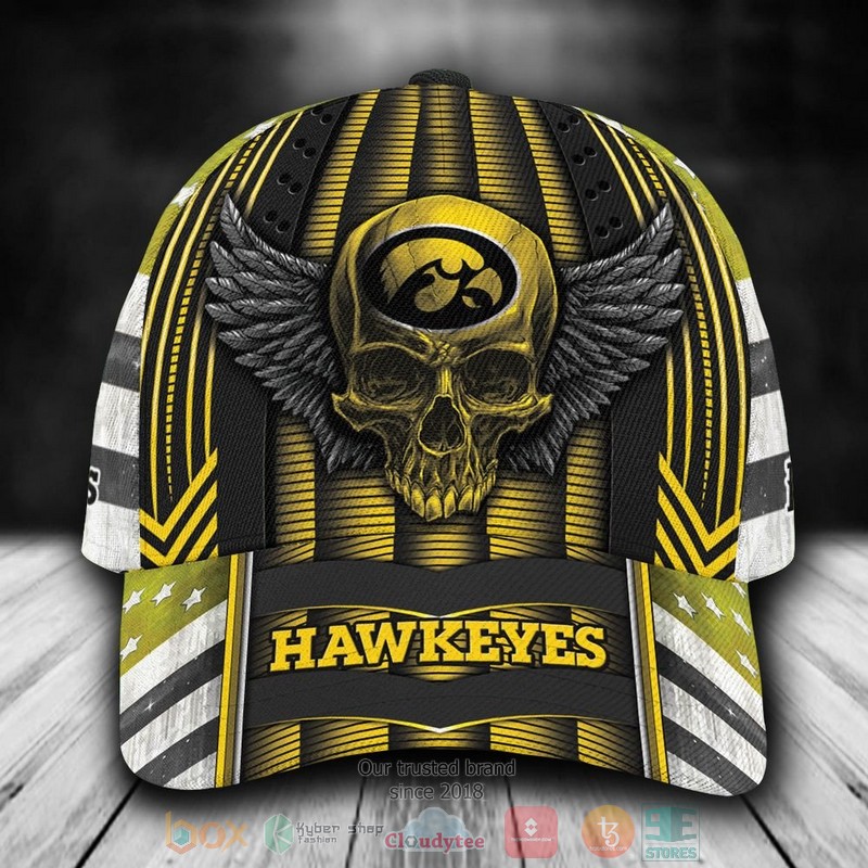 Personalized_Iowa_Hawkeyes_Skull_NCAA_Custom_name_Cap