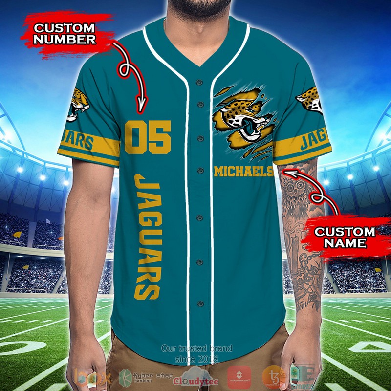 Personalized_Jacksonville_Jaguars_NFL_God_First_Family_Second_then_Baseball_Jersey_Shirt_1