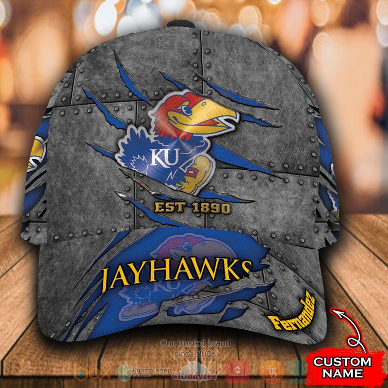Personalized_Kansas_Jayhawks_NCAA_Custom_name_Cap