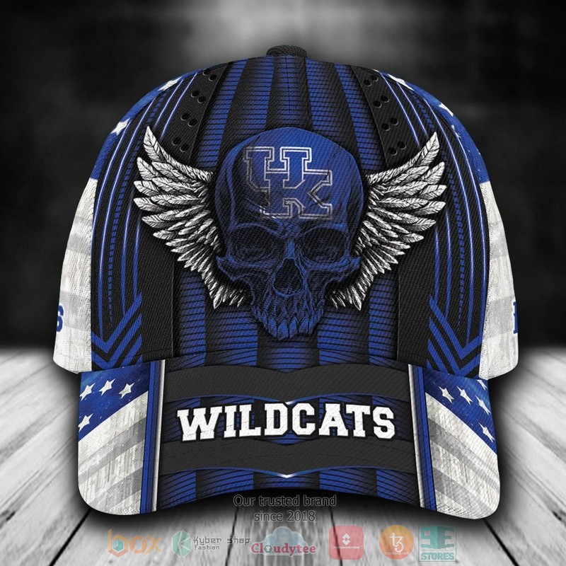 Personalized_Kentucky_Wildcats_Skull_Wing_NCAA_Custom_name_Cap