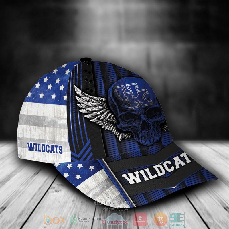 Personalized_Kentucky_Wildcats_Skull_Wing_NCAA_Custom_name_Cap_1