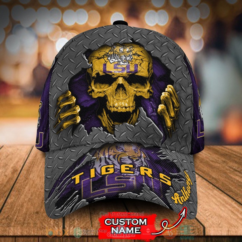 Personalized_LSU_Tigers_Skull_NCAA_Custom_Cap