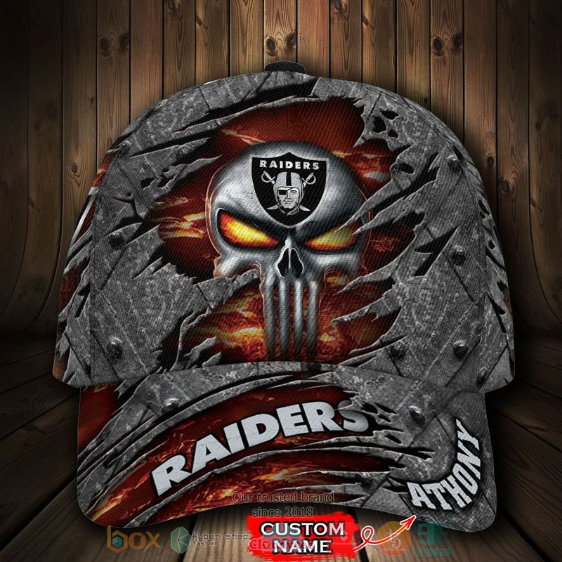 Personalized_Las_Vegas_Raiders_Skull_NFL_Custom_Cap