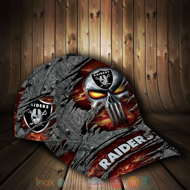 Personalized_Las_Vegas_Raiders_Skull_NFL_Custom_Cap_1