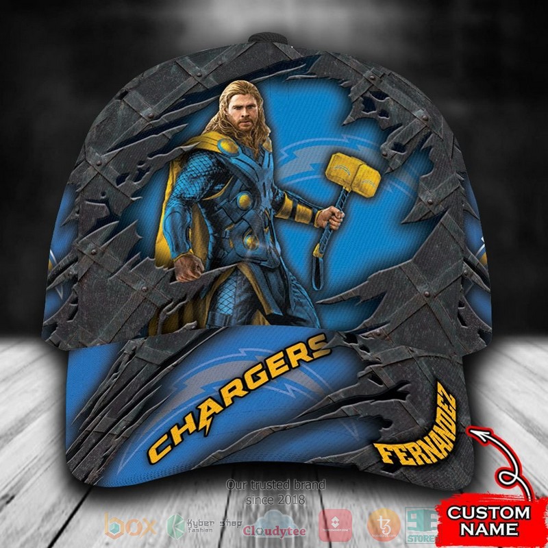 Personalized_Los_Angeles_Chargers_Thor_NFL_Custom_name_Cap
