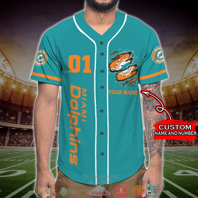 Personalized_Miami_Dolphins_NFL_Wings_Skull_Baseball_Jersey_Shirt_1