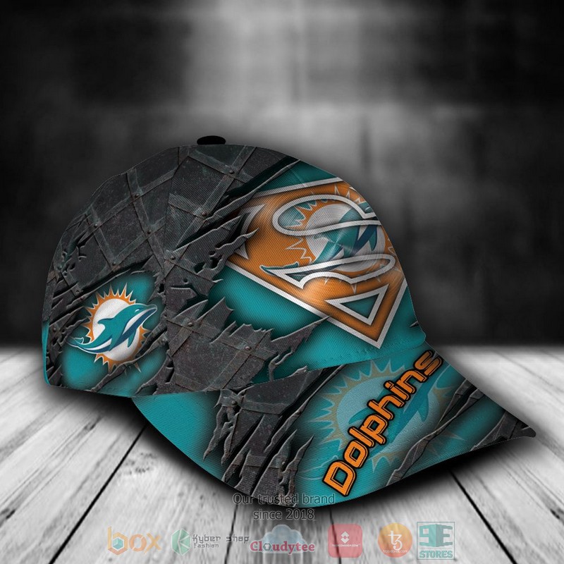 Personalized_Miami_Dolphins_Superman_NFL_Custom_name_Cap_1