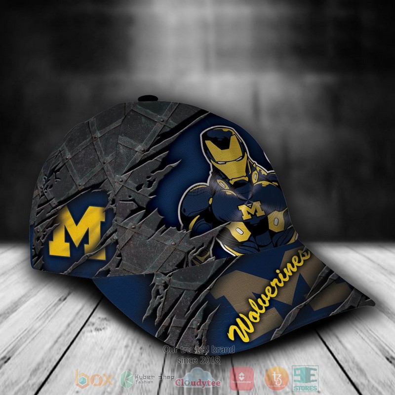 Personalized_Michigan_Wolverines_Iron_Man_NCAA_Custom_name_Cap_1