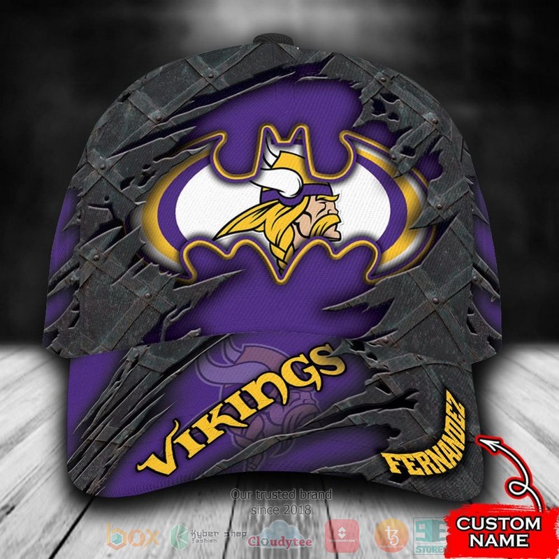 Personalized_Minnesota_Vikings_Batman_NFL_Custom_name_Cap
