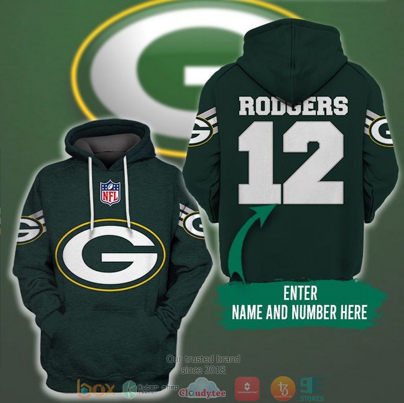 Personalized_NFL_Green_Bay_Packers_Dark_Green_3d_hoodie