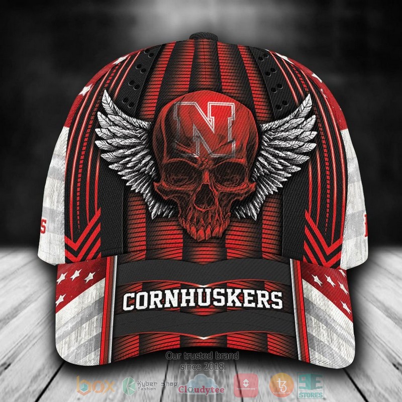 Personalized_Nebraska_Cornhuskers_Skull_NCAA_Custom_name_Cap