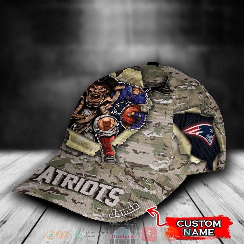 Personalized_New_England_Patriots_CAMO_Mascot_NFL_Custom_Cap_1