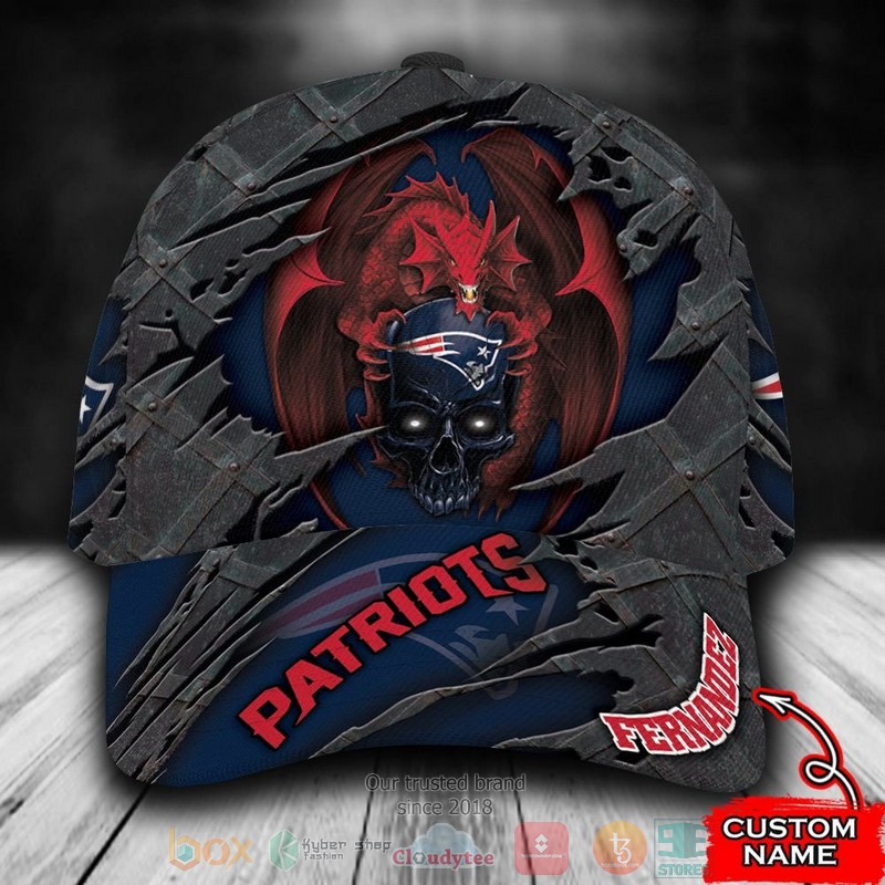 Personalized_New_England_Patriots_Dragon_NFL_Custom_name_Cap