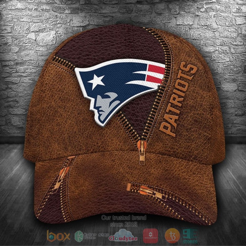 Personalized_New_England_Patriots_NFL_Zipper_brown_Custom_name_Cap