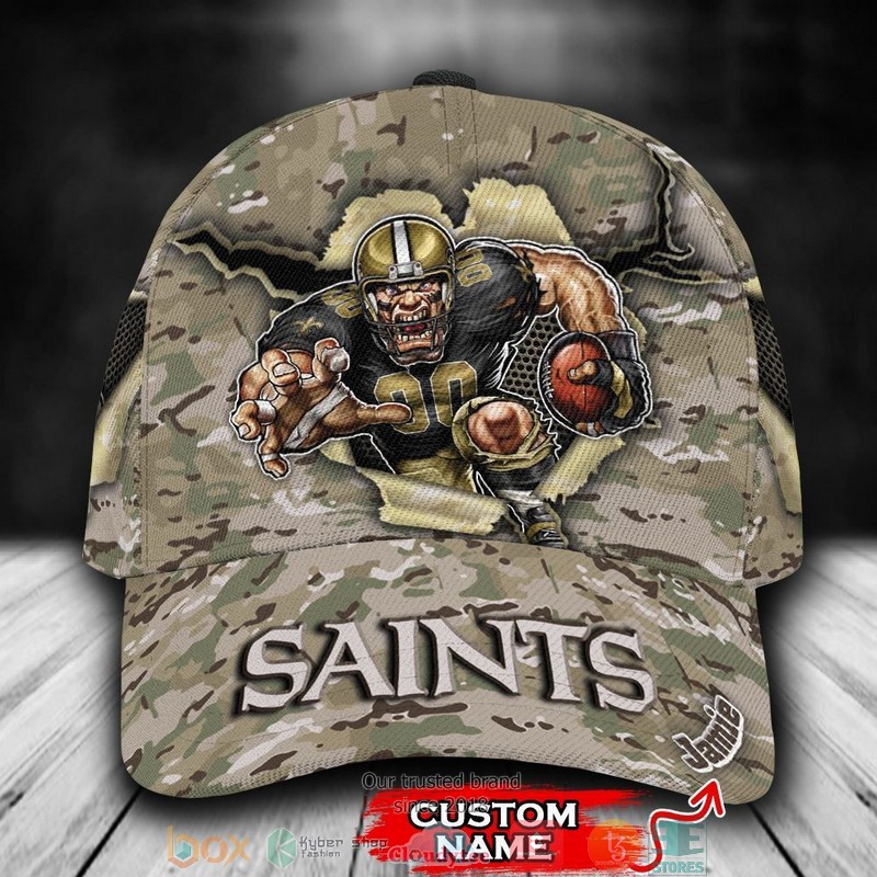 Personalized_New_Orleans_Saints_CAMO_Mascot_NFL_Custom_name_Cap