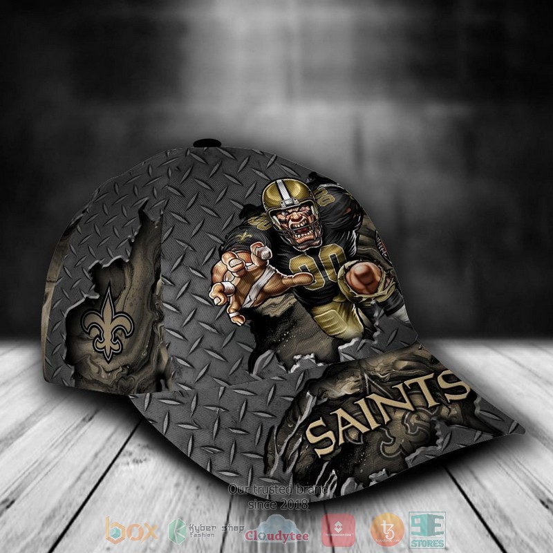 Personalized_New_Orleans_Saints_Mascot_NFL_Custom_Cap_1