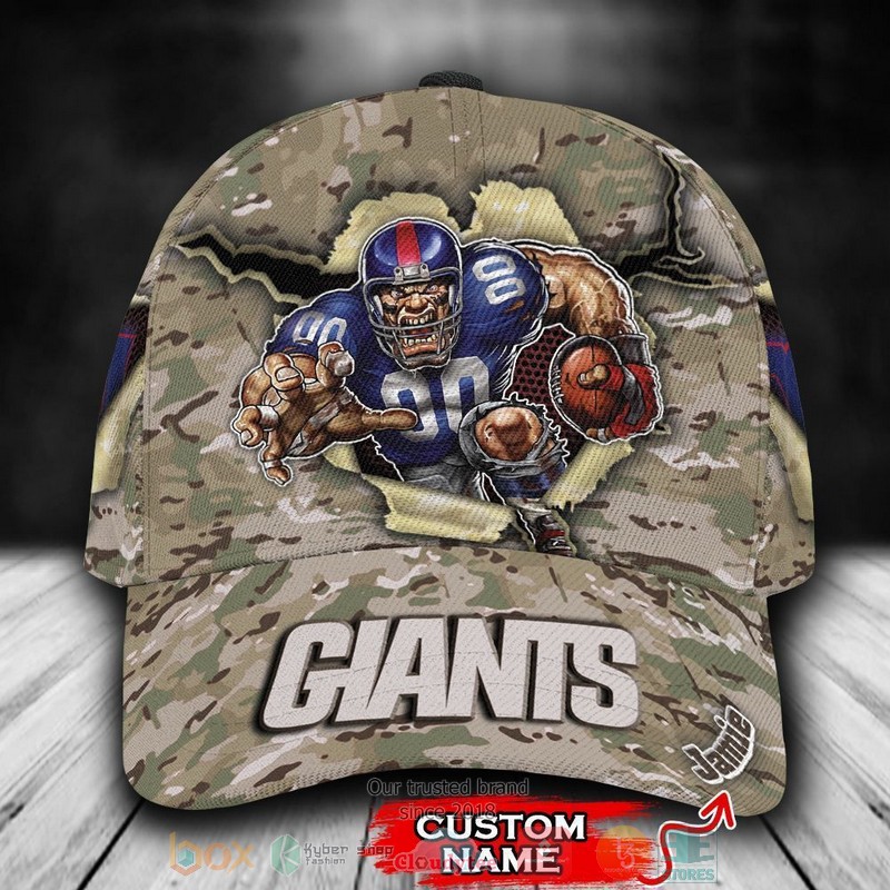 Personalized_New_York_Giants_Camo_Mascot_NFL_Custom_Cap