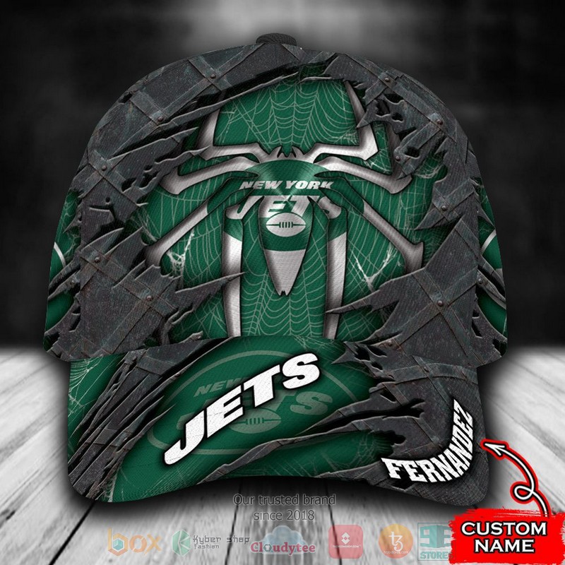 Personalized_New_York_Jets_Spider_Man_NFL_Custom_name_Cap