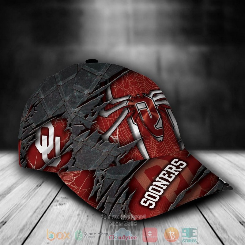 Personalized_Oklahoma_Sooners_Spiderman_NCAA_Custom_name_Cap_1