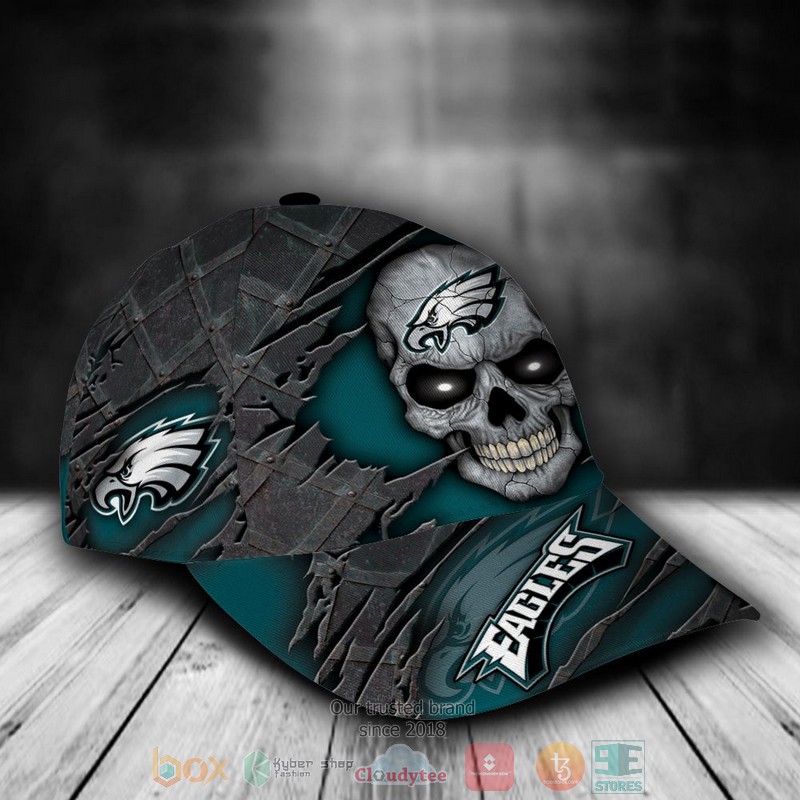 Personalized_Philadelphia_Eagles_Skull_NFL_Custom_name_Cap_1