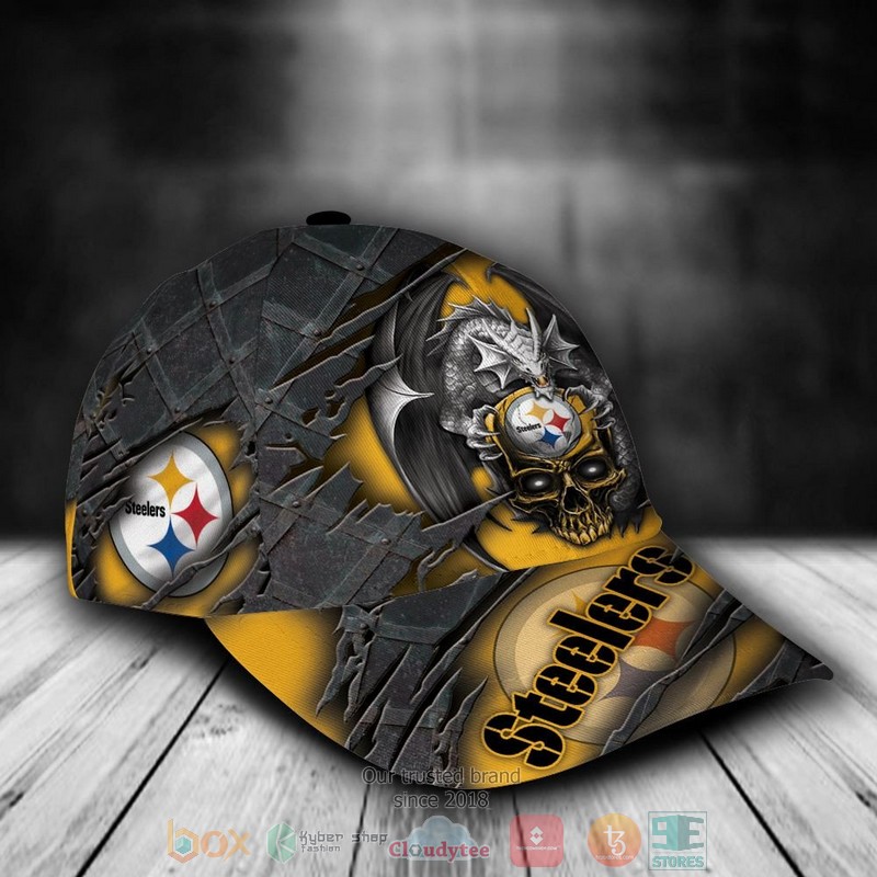 Personalized_Pittsburgh_Steelers_Dragon_NFL_Custom_name_Cap_1