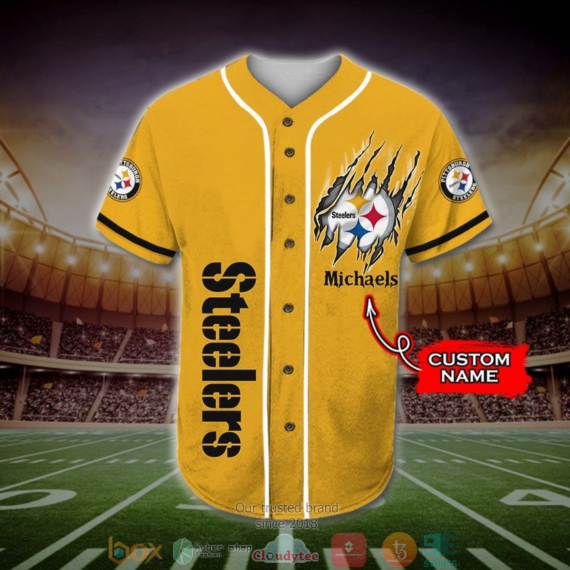 Personalized_Pittsburgh_Steelers_Mascot_NFL_Baseball_Jersey_Shirt_1