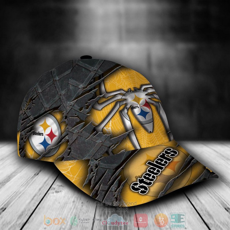 Personalized_Pittsburgh_Steelers_Spider_Man_NFL_Custom_name_Cap_1