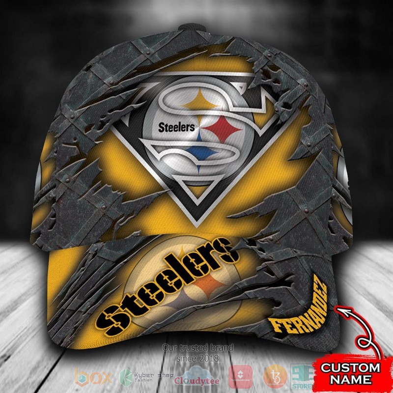Personalized_Pittsburgh_Steelers_Superman_NFL_Custom_name_Cap