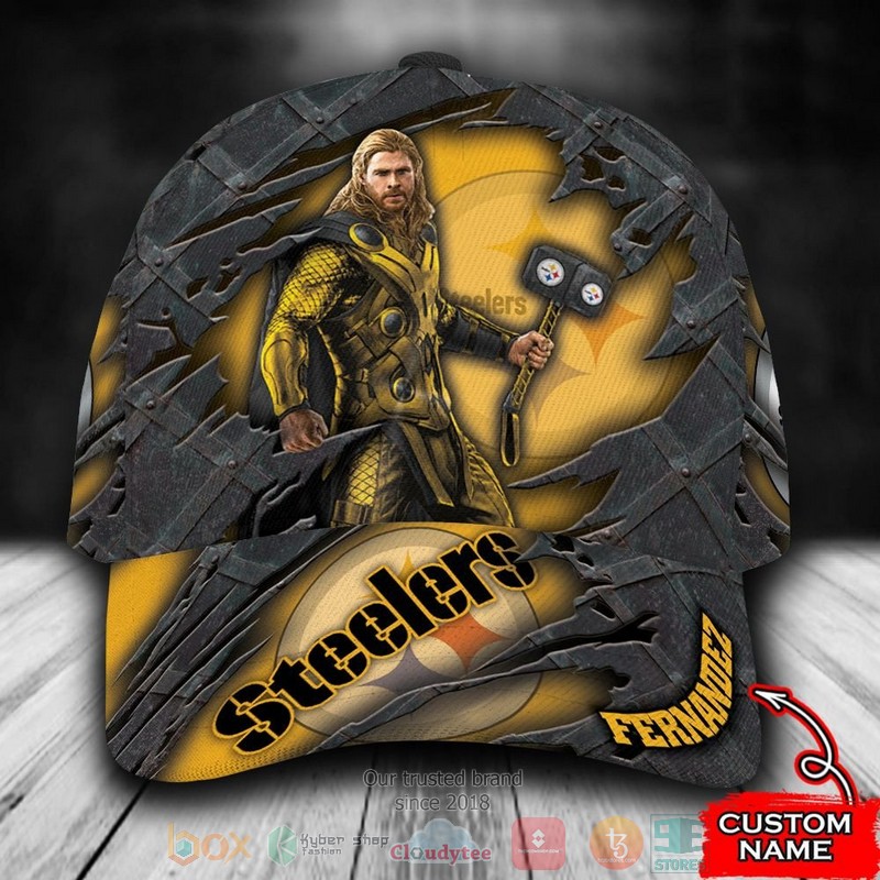 Personalized_Pittsburgh_Steelers_Thor_NFL_Custom_name_Cap
