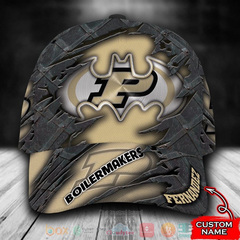Personalized_Purdue_Boilermakers_Batman_NCAA_Custom_name_Cap