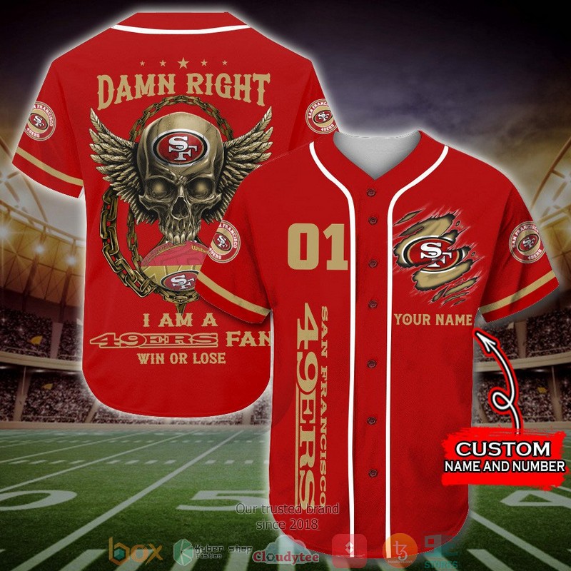 Personalized_San_Francisco_49ers_NFL_Wings_Skull_Baseball_Jersey_Shirt