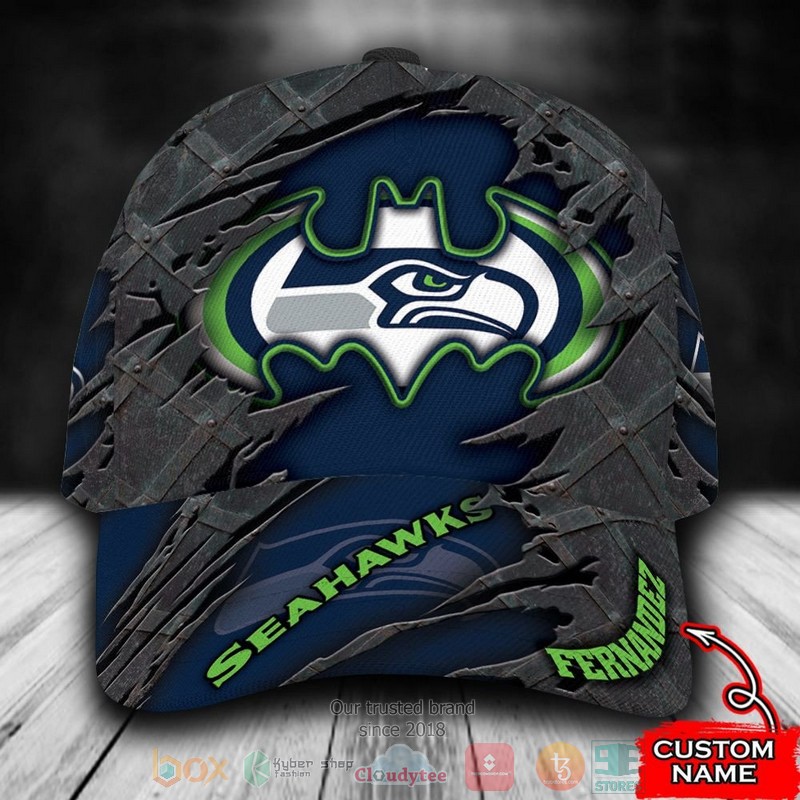 Personalized_Seattle_Seahawks_Batman_NFL_Custom_name_Cap