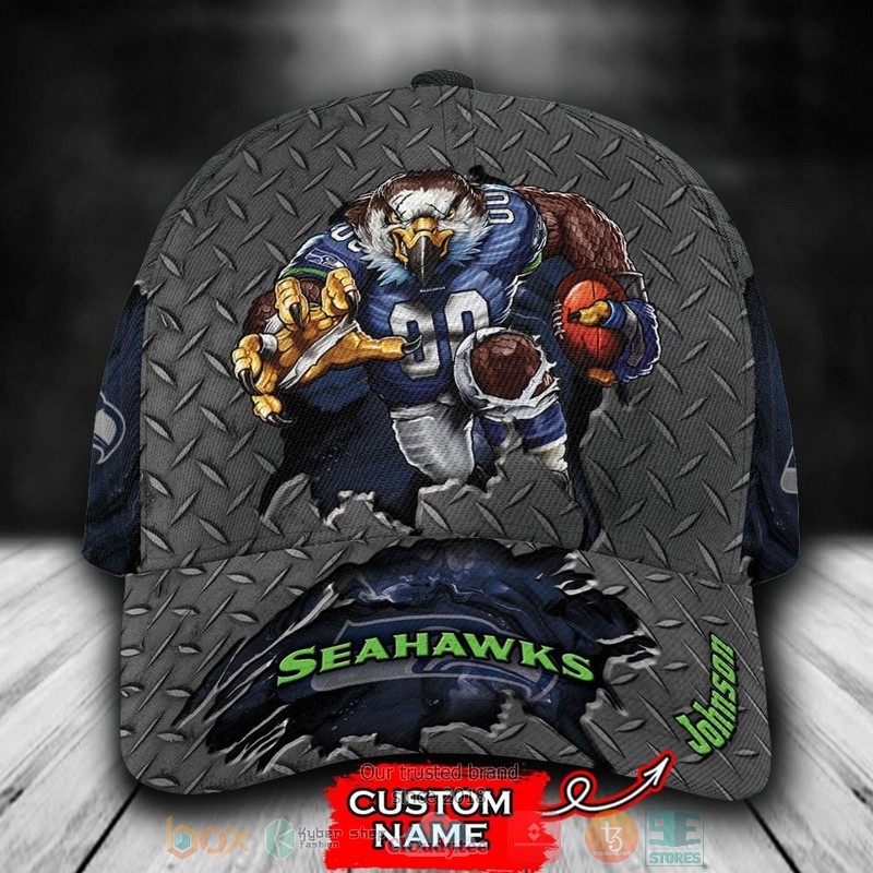 Personalized_Seattle_Seahawks_Mascot_NFL_Custom_name_Cap