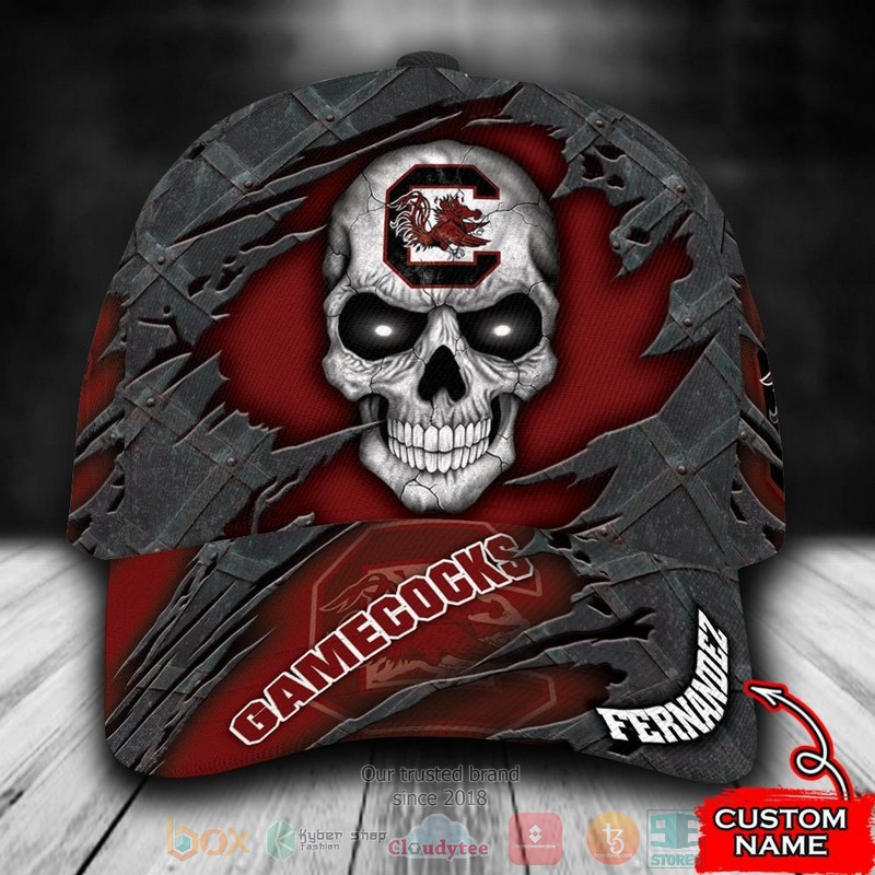 Personalized_South_Carolina_Gamecocks_Skull_NCAA_Custom_name_Cap