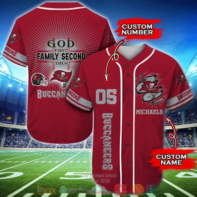 Personalized_Tampa_Bay_Buccaneers_NFL_God_First_Family_Second_then_Baseball_Jersey_Shirt