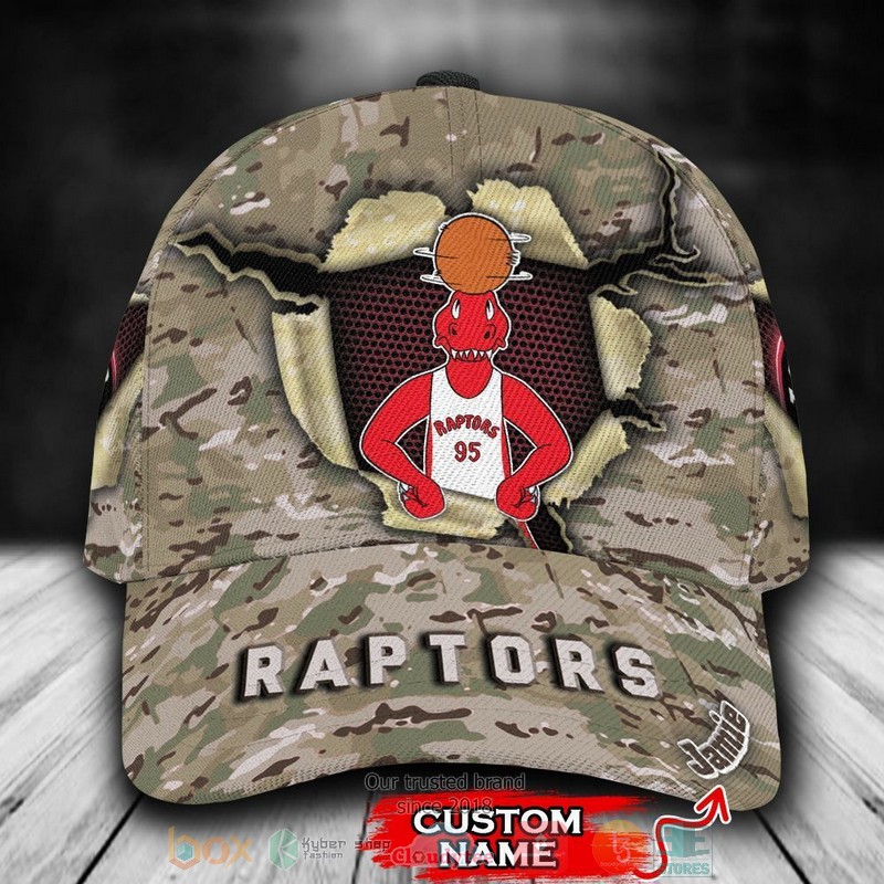 Personalized_Toronto_Raptors_Camo_Mascot_NBA_Custom_Cap