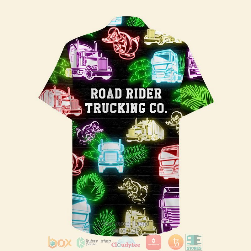 Personalized_Truckers_Led_Duck__Truck_Pattern_Hawaiian_Shirt