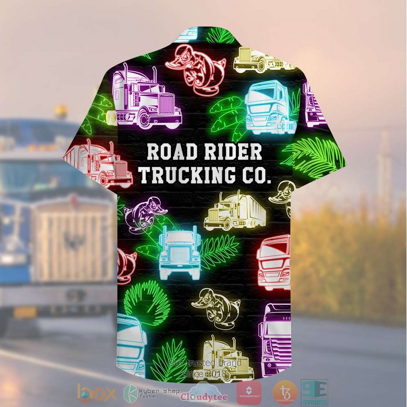 Personalized_Truckers_Led_Duck__Truck_Pattern_Hawaiian_Shirt_1
