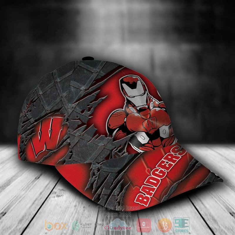 Personalized_Wisconsin_Badgers_Iron_Man_NCAA_Custom_name_Cap_1