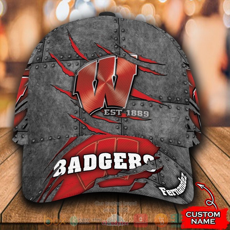 Personalized_Wisconsin_Badgers_NCAA_Custom_name_Cap